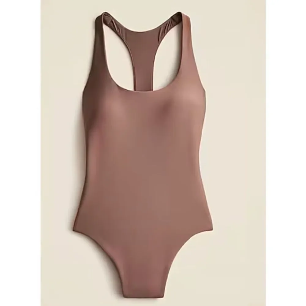 NWT J CREW Gail one-piece in Classic Sculpt in Willow Wood
